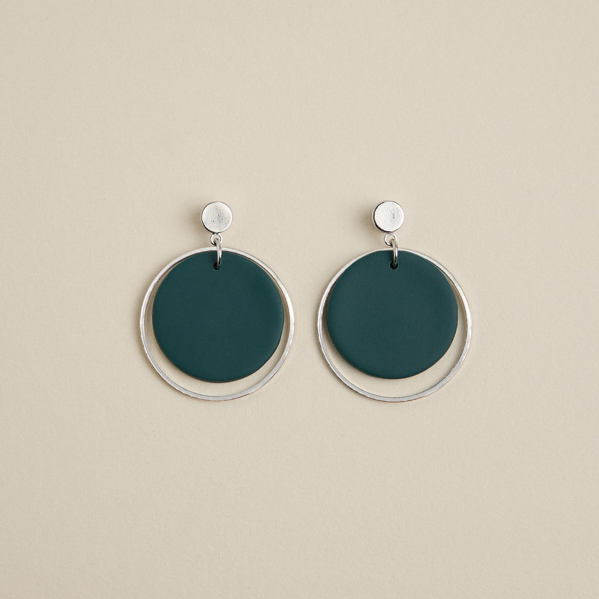 Circle Drops Earrings