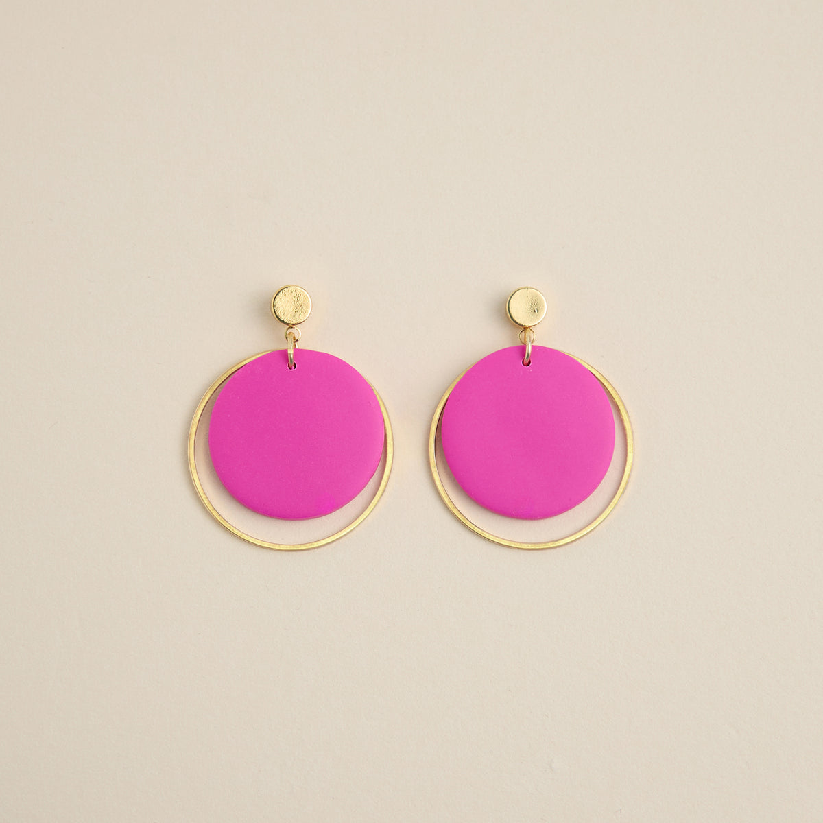 Circle Drops Earrings