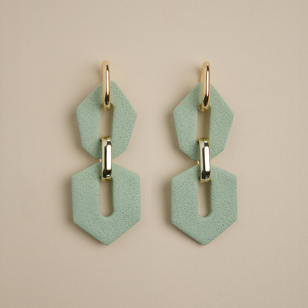 Shilla hoops earrings- color sage