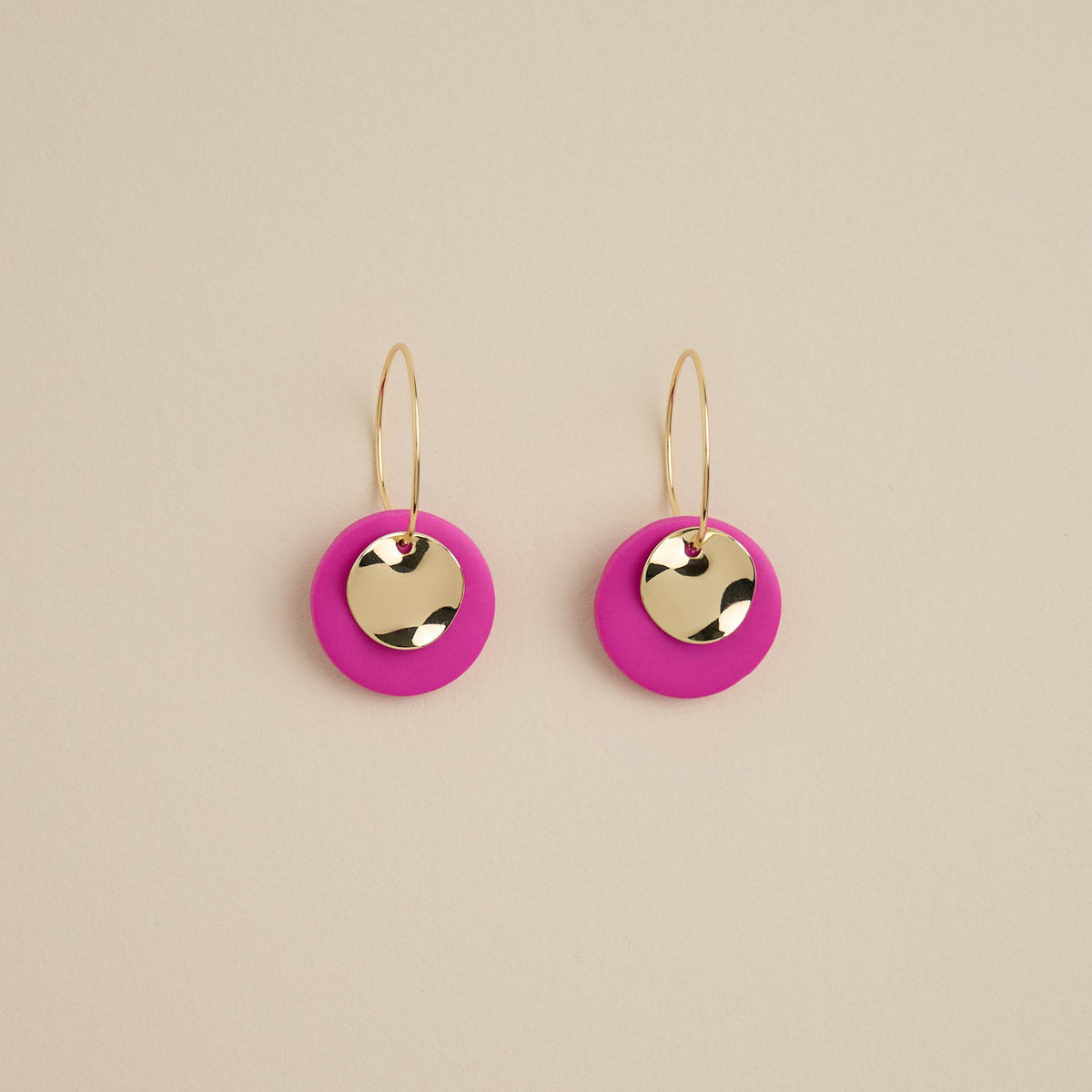 Ziba-earrings-fuchsia-handmade-gold-jewelry-clay-lyho_jewelry