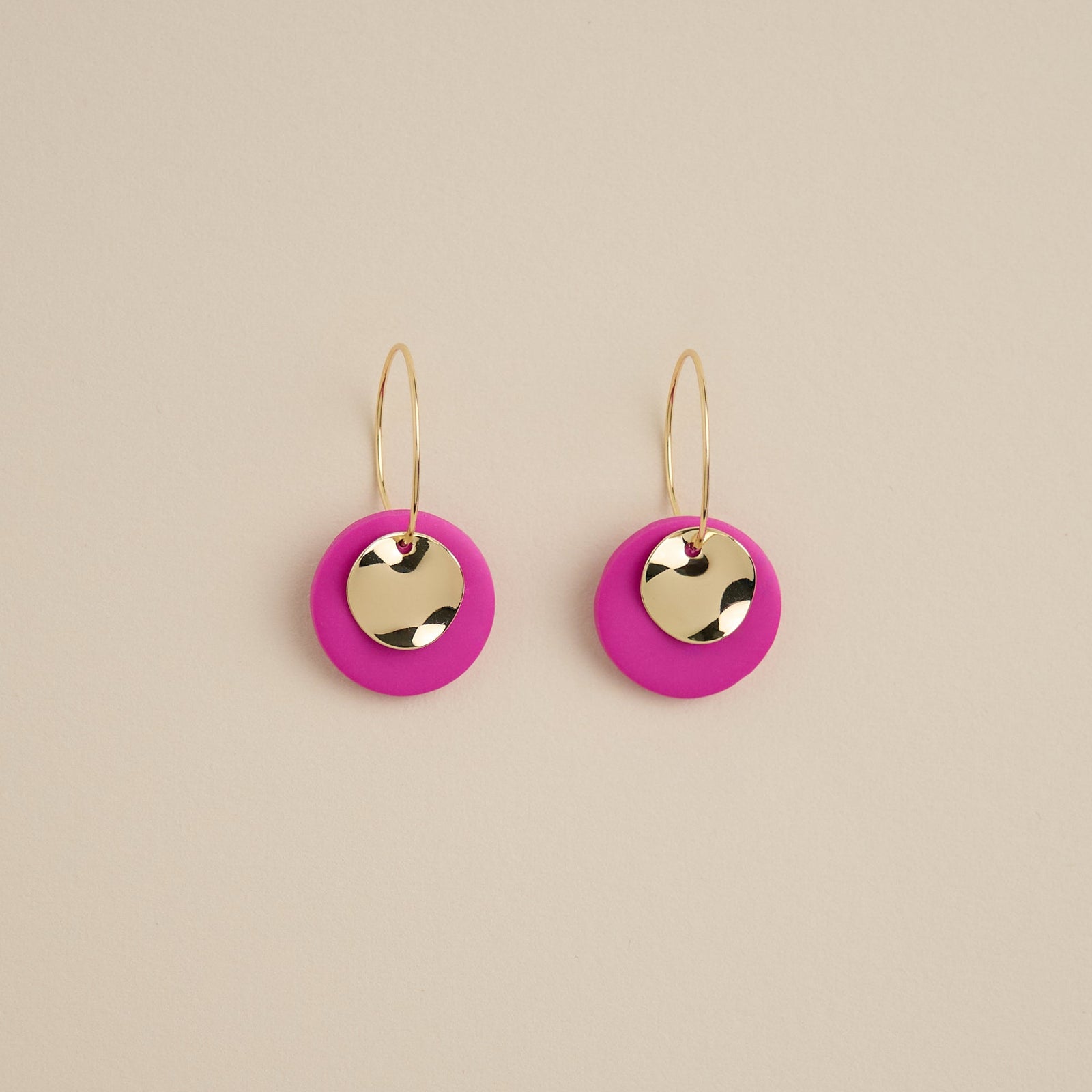 Ziba-earrings-fuchsia-handmade-gold-jewelry-clay-lyho_jewelry