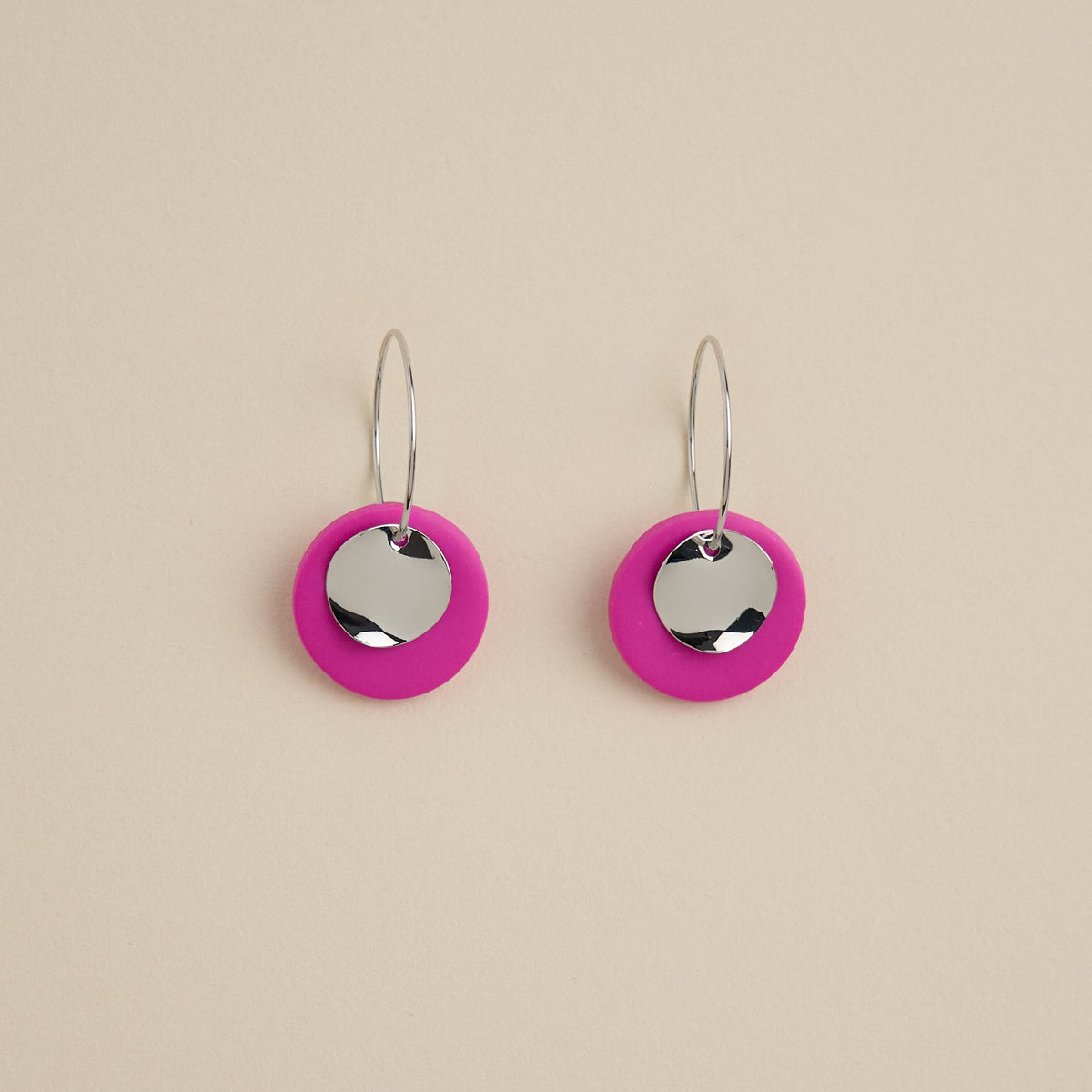 Ziba-earrings-fuchsia-handmade-silver-gold-jewelry-clay-lyho_jewelry