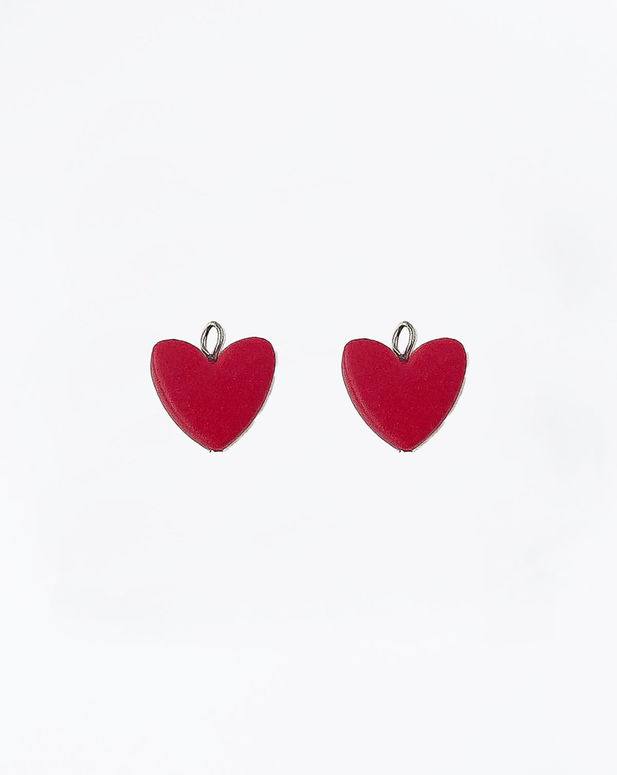 Heart Charms in color red.